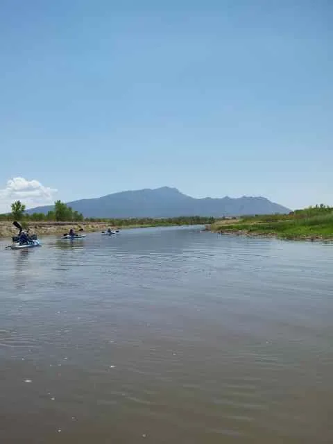 Kayaking down the Rio Grande