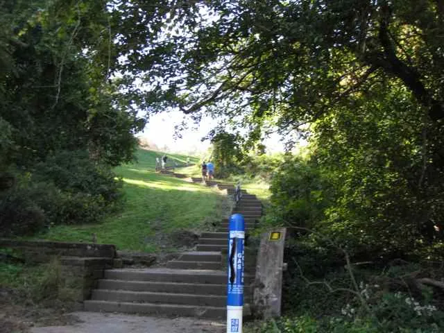 Serpentine steps at South Side Park