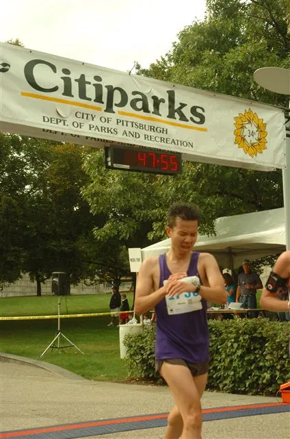 Franklin stopping his watch