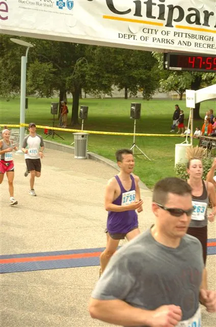 Franklin over finish line