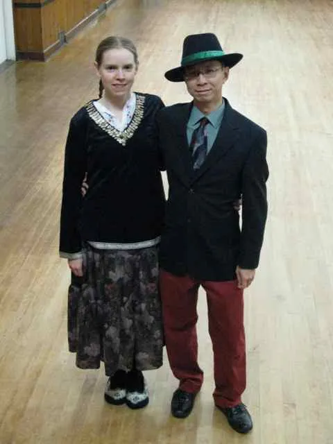 Abby and Franklin posing before event