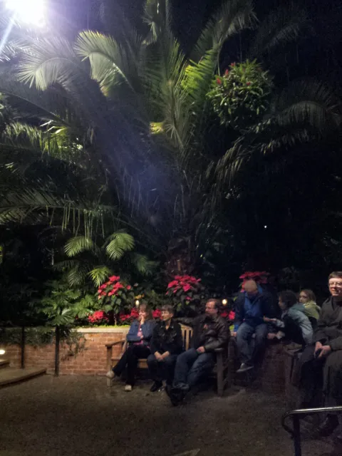 Audience at one point