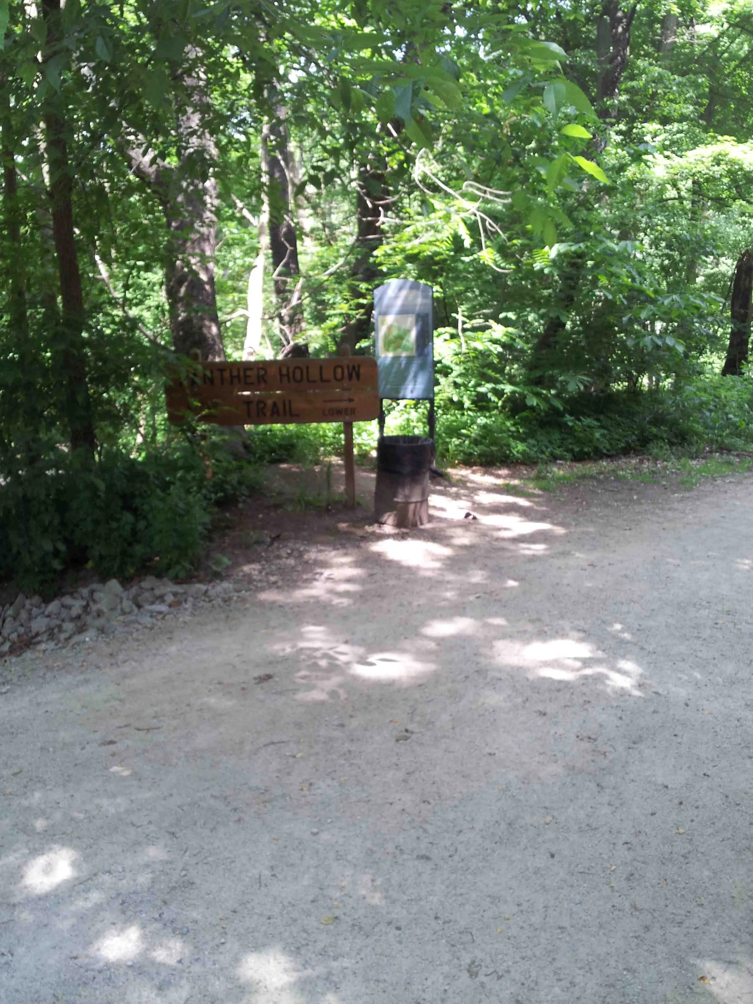 Sign for Panther Hollow Trail