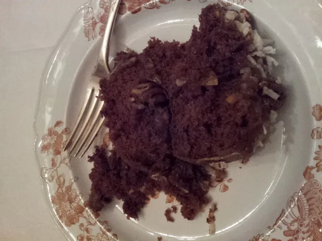 Slice of birthday cake