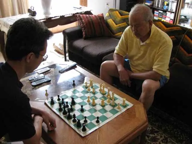 Nelson versus Franklin in chess in summer 2010