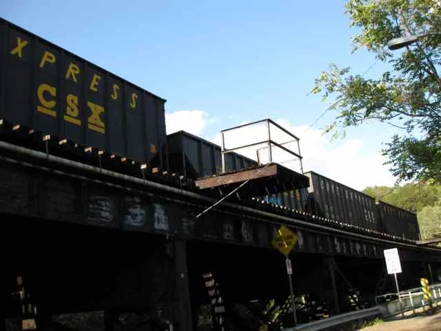 Train on bridge at Monongahela