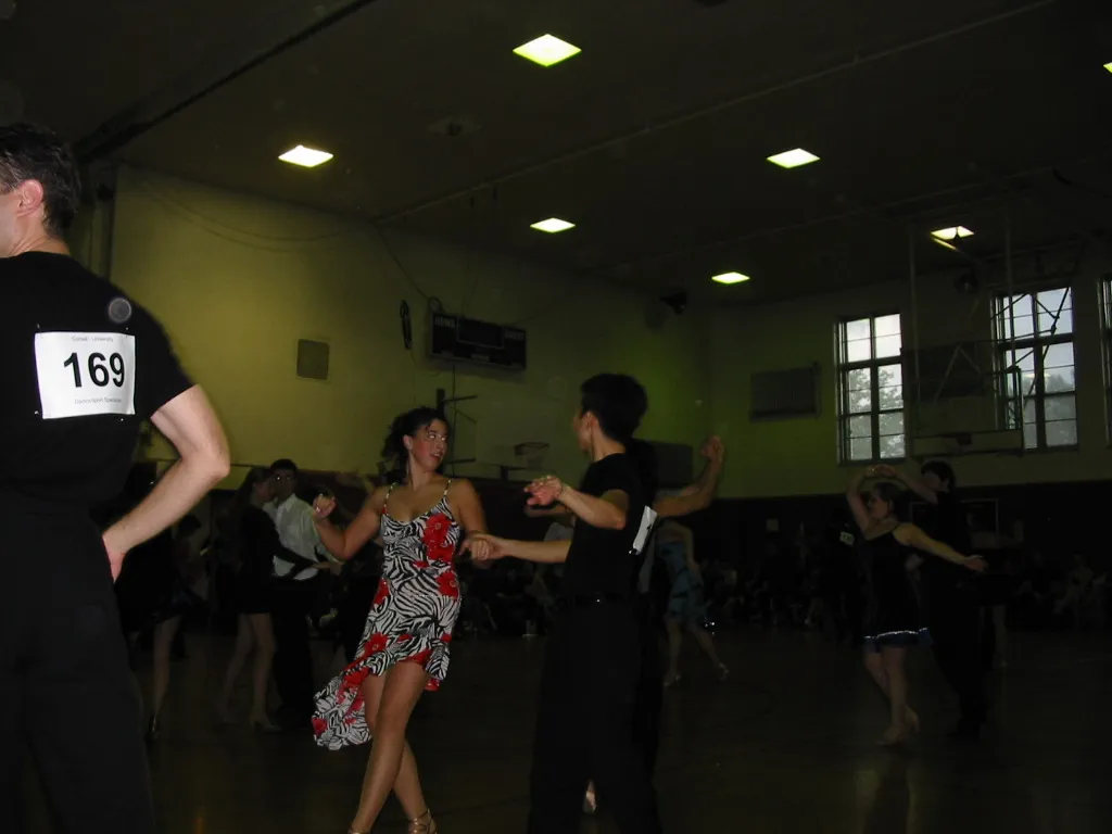 Amy and Franklin at Cornell 2002 in cha cha