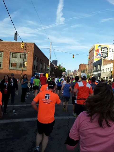 Early in the marathon