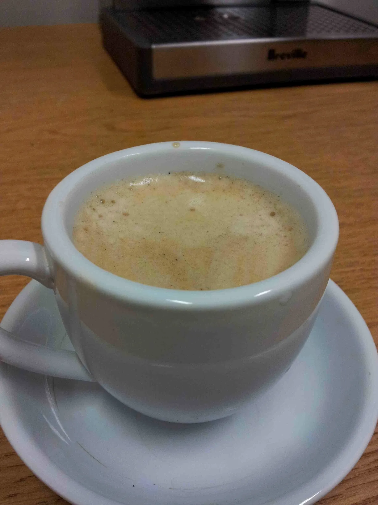 Cup of espresso at work