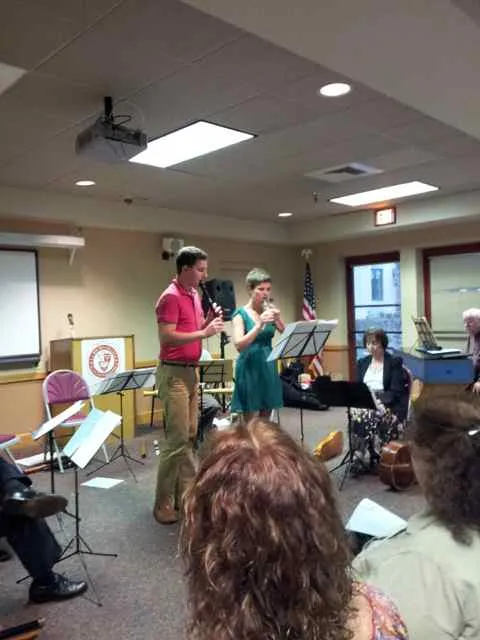 James and Majbritt in duet