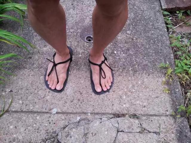 Franklin wearing Invisible Shoes