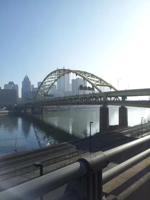 On Fort Pitt Bridge inbound