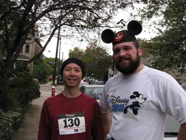 Franklin and Eric after the race