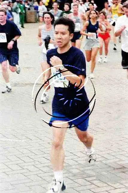 Franklin nearing the finish of the Great Race in 2000