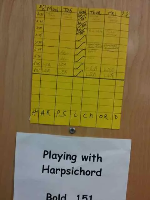 Chris harpsichord signup sheet