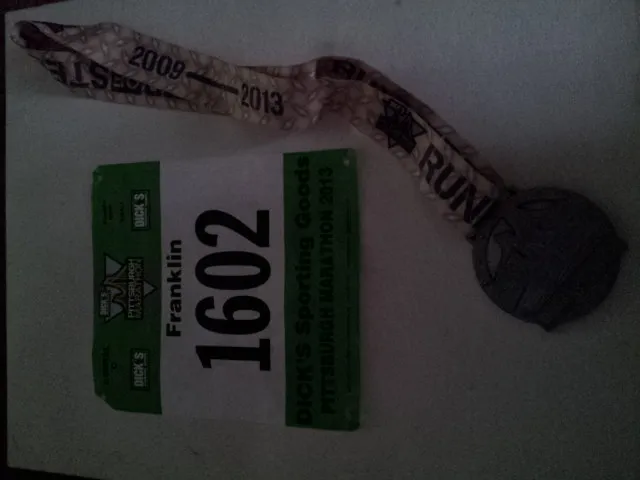 2013 Pittsburgh Marathon medal