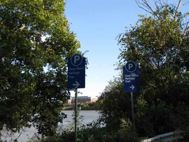 Trail along Monongahela River