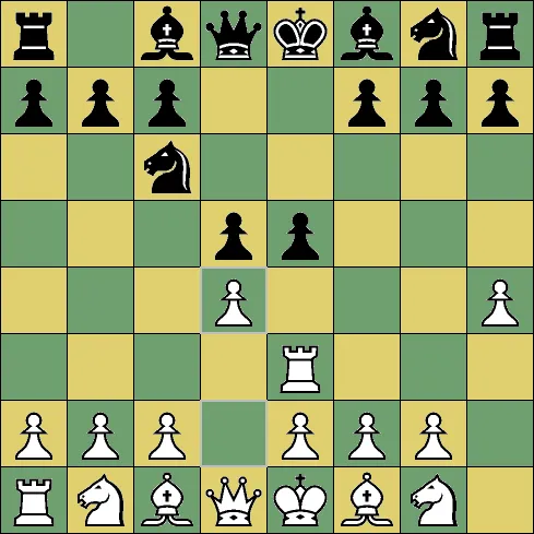 My only chess game with another kid in elementary school