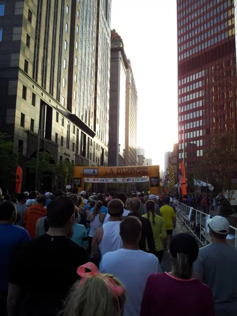 About to reach the start line