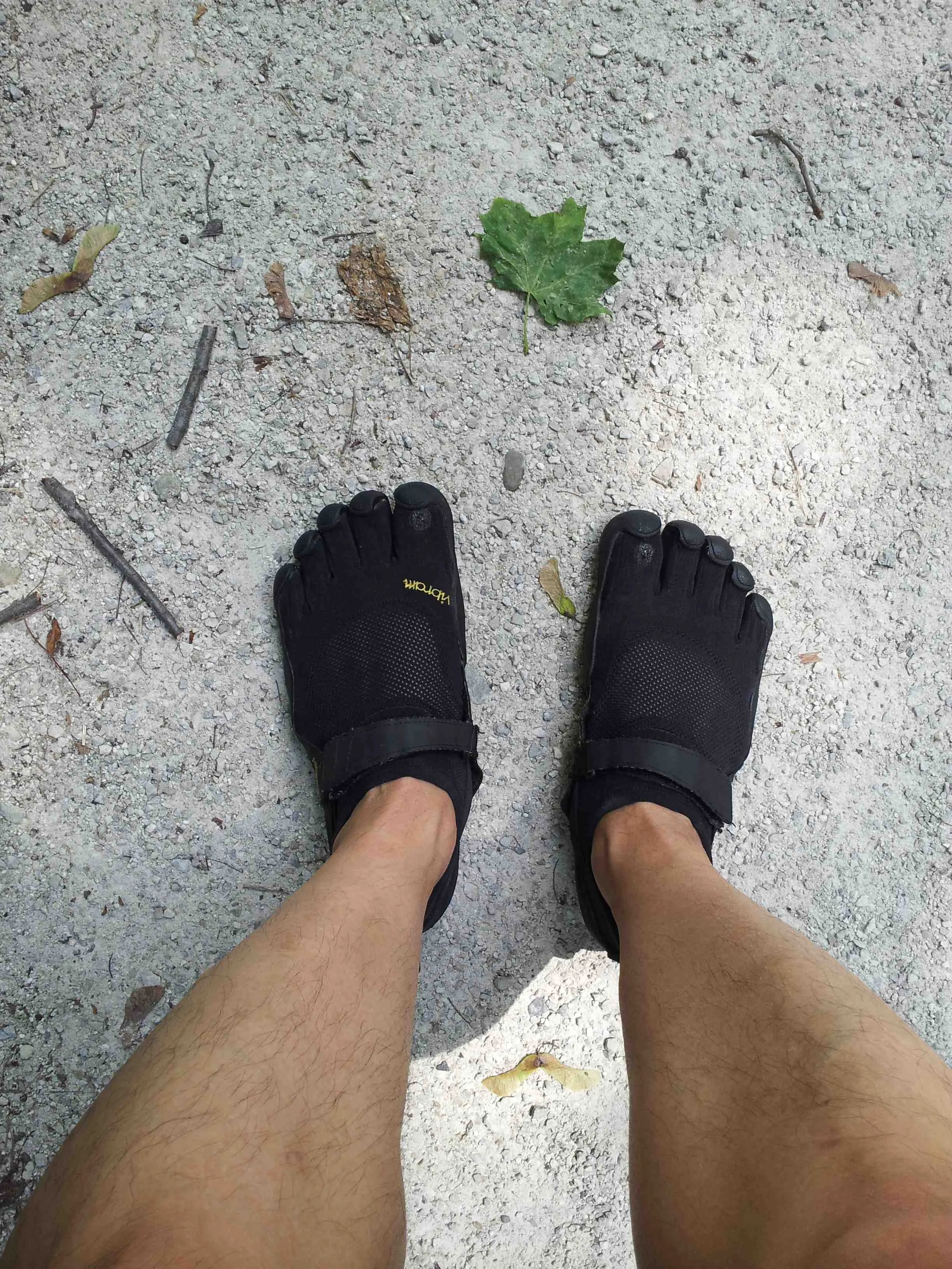 Vibram FiveFingers KSO shoes on Panther Hollow Trail